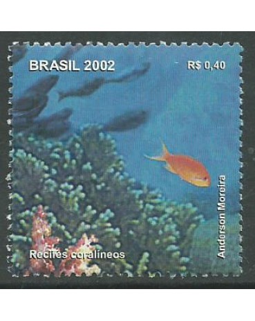 C2464 RECIFES CORALÍNEOS - DESTACADO DO BLOCO 125 - 2002 - 10.526 Mint